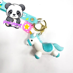 Unicorn Standing Rubber Keychain 3817 - Image 4