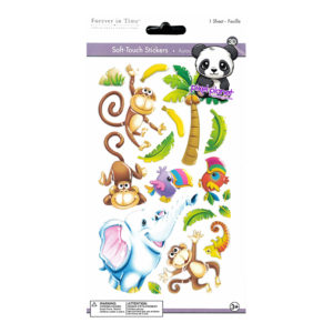 Soft Touch Stickers Monkey - Image 1