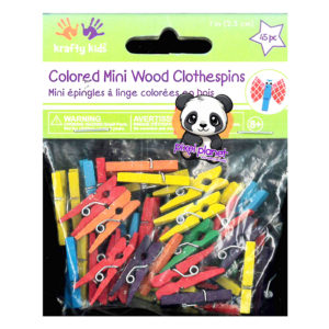 Krafty Kids Mini Coloured clothespin - Image 1