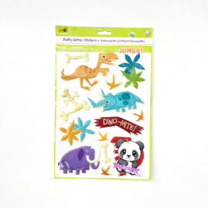 Puffy Glitter Stickers Dino - Image 1