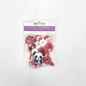 Button Embellishment Pink SE182B - Image 1