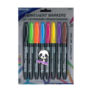 Permanent Coloured Marker 8 pc - Image 1