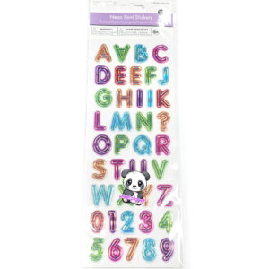 Alphabet Neon Stickers - Image 1