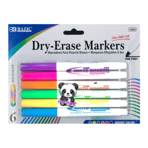 Bright Whiteboard Markers 6pc 1203 - Image 1