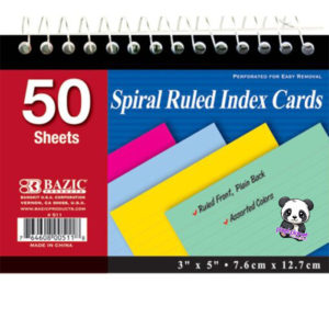 Spiral Ruled Index Cards 511 - Image 1