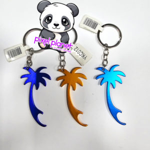 Palm Tree Metal Opening Keychain - Image 1