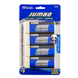 Bazic Jumbo Eraser 4pk 2201 - Image 1