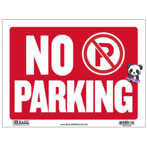 No Parking Bazic Sign - Image 1