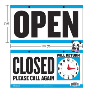 Bazic Open/close Sign 4399 - Image 1