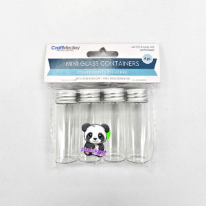 Mini Glass Containers 4pc - Image 1