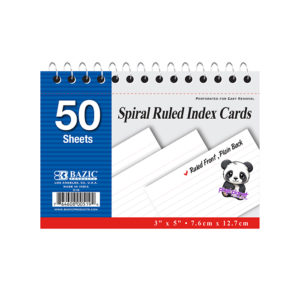 Spiral Ruled Index Cards Bazic 519 - Image 1