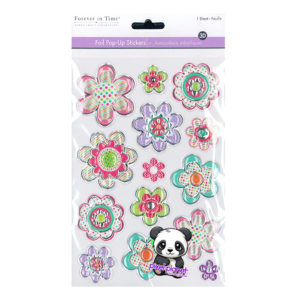 Pastel Floral Puffy Stickers - Image 1