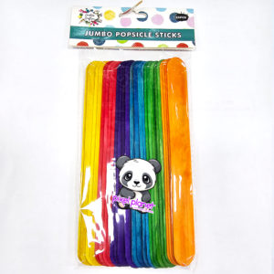 Jumbo Popsicle Sticks Coloured 25pcs - Image 1