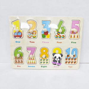 Wooden Puzzle Numbers - Image 1