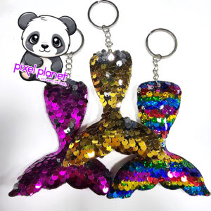 Mermaid Tail Sequin Keychain - Image 1