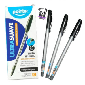 Ultra Suave Pointer 0.7 Black 12 pens - Image 1