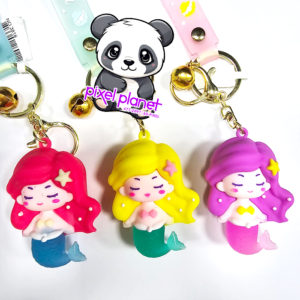 Rubber Mermaid Keychain - Image 1