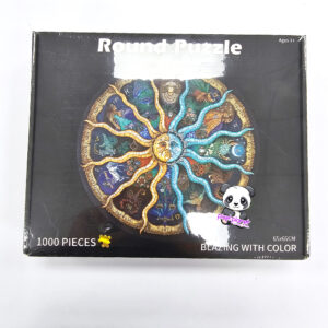 Round Blazing Puzzle 1000pc - Image 1