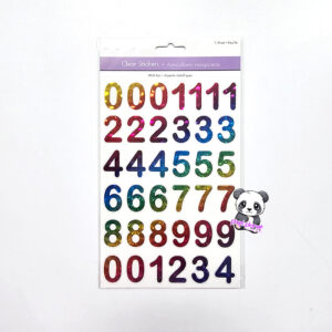 Numbers Clear Stickers SS045H - Image 1