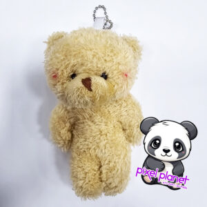 Fluffy Teddy Bear Keychain - Image 3
