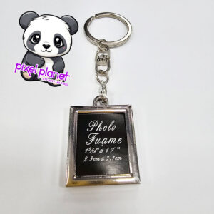 Custom Rectangle photo Metal Keychain