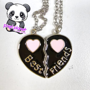 Friendship Pendants Black and Pink