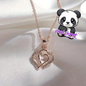 Rose gold Heart Pendant Chain - Image 1