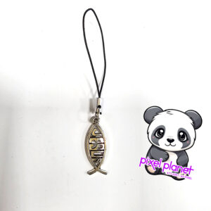 Mini Fish Jesus Charm - Image 1