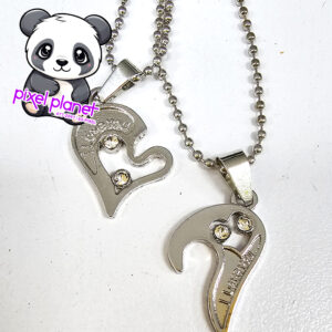 Friendship Pendants Interlocking Heart Silver