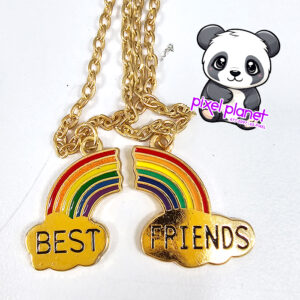 Friendship Pendants Gold Rainbow