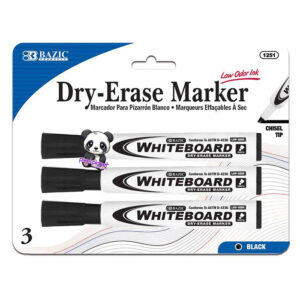 Dry Erase Black Whiteboard Markers 1251