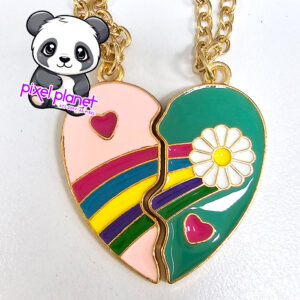 Friendship Pendants Pink/Blue