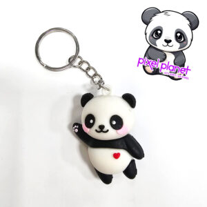 Rubber Panda Keychain - Image 1