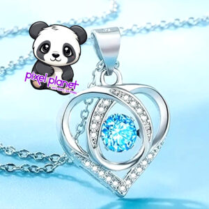 Blue Heart Chain & Pendant