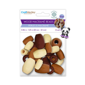 Macrame Bead Oval - Image 1