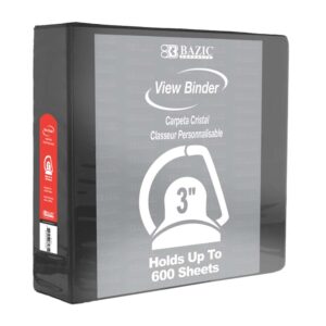 Bazic Binder 3" Black 3174